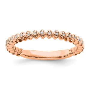 14k Rose Gold Stackable Expressions Diamond Ring | SK2111