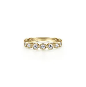 14KY Diamond Stackable Ring