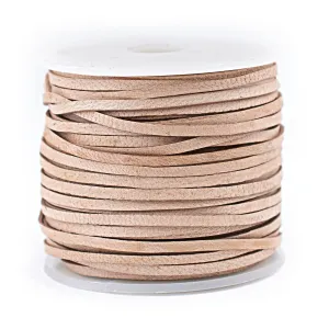 1.5mm Natural Flat Leather Cord (75ft)