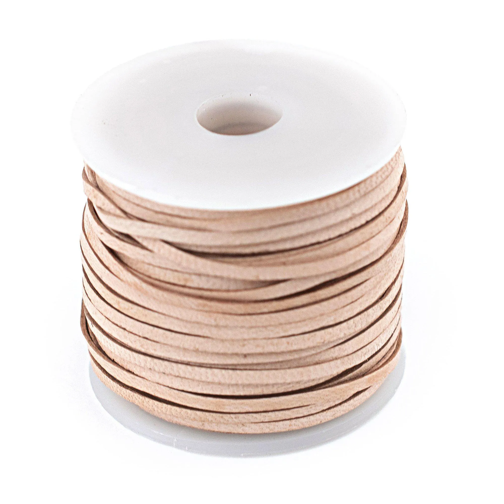 1.5mm Natural Flat Leather Cord (75ft)