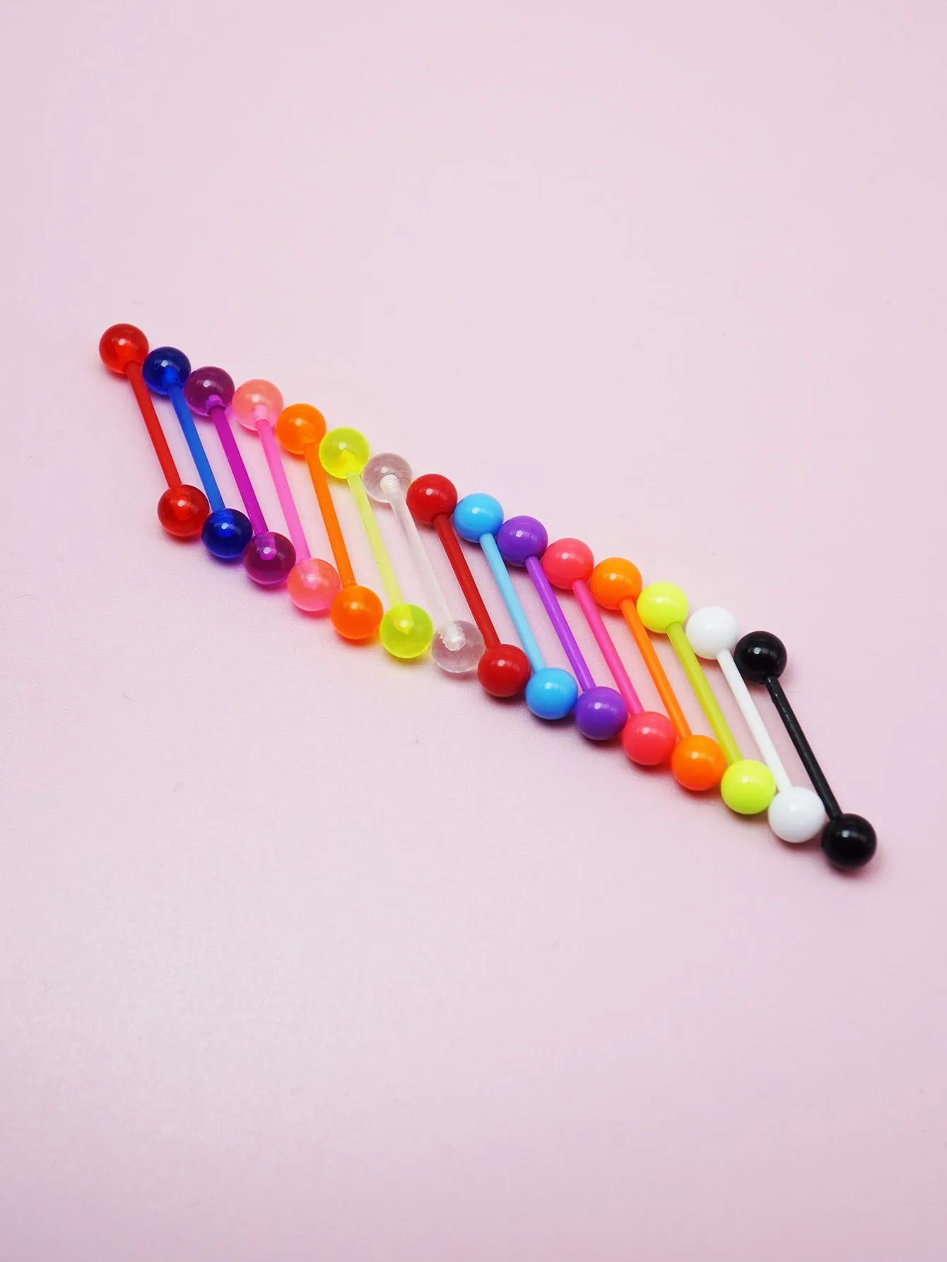 15pcs Minimalist Tongue Stud
