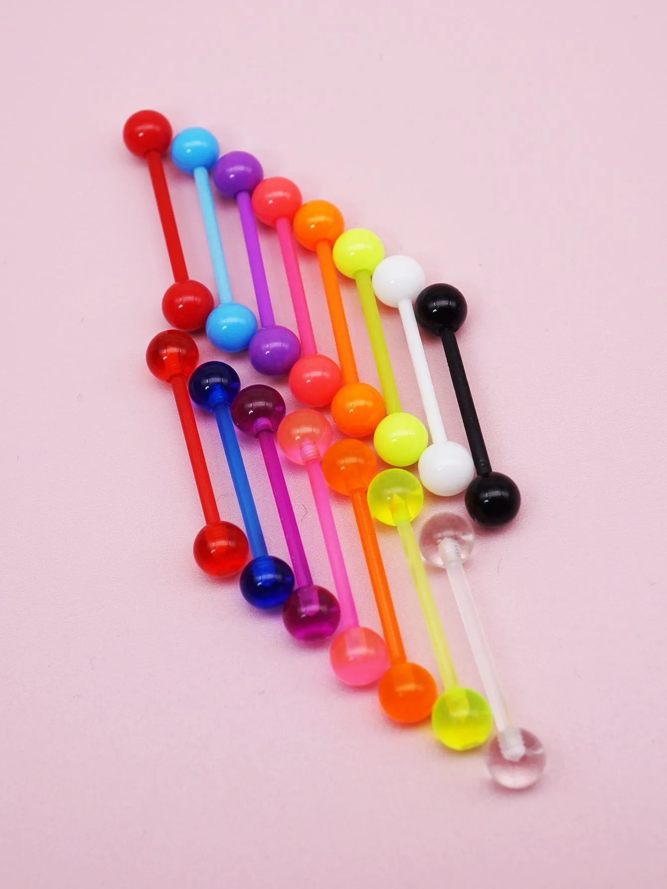 15pcs Minimalist Tongue Stud
