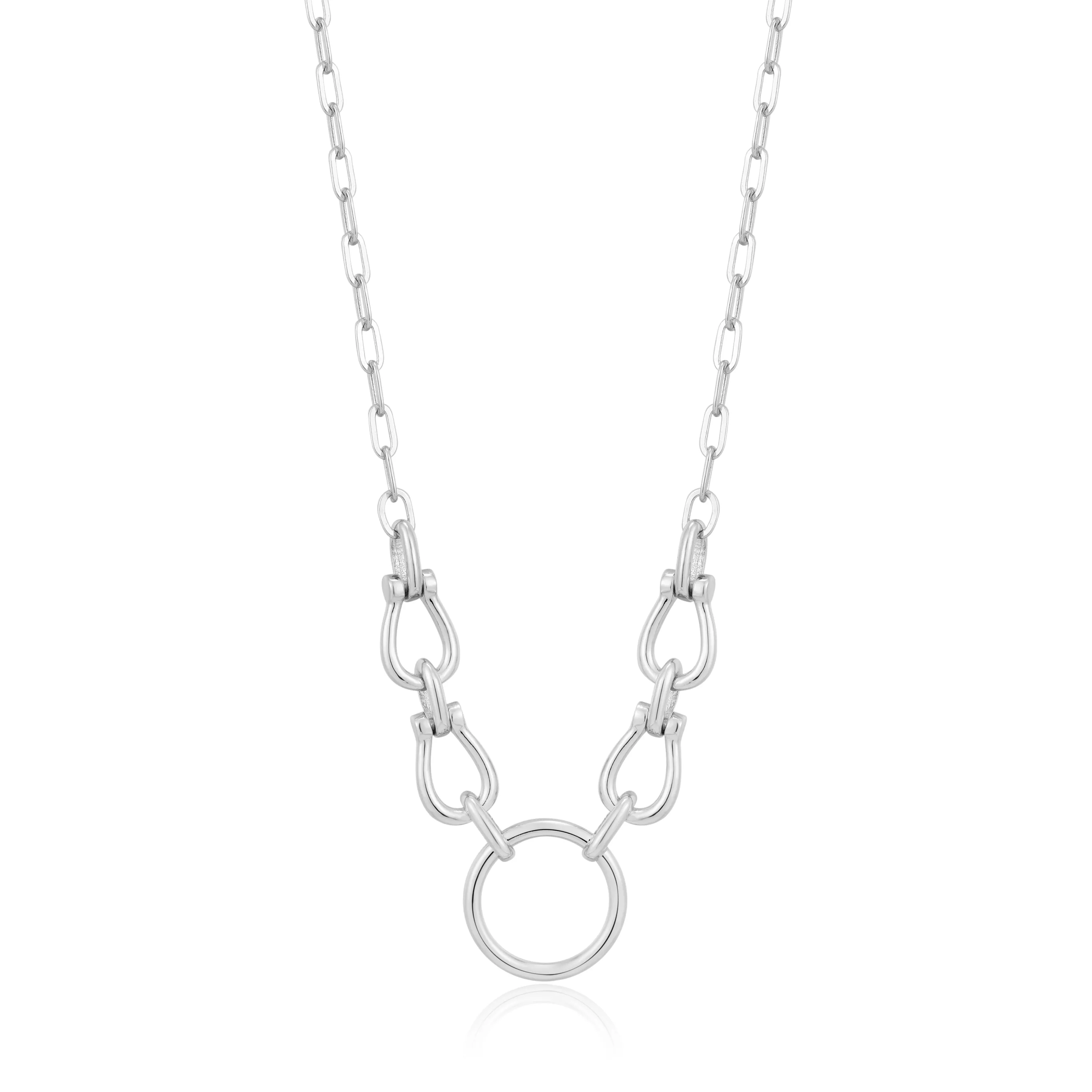 ANIA HAIE - Silver Horseshoe Link Necklace