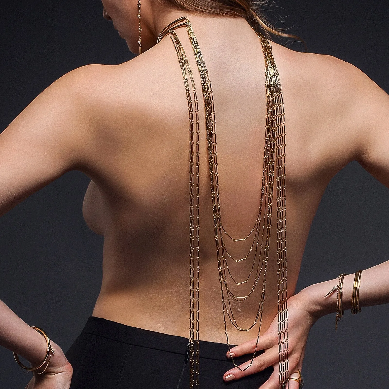 Anuket - 5 Strand Long Necklace