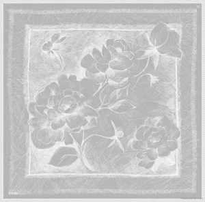 Armine Peony Silk Scarf #53