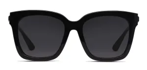 Bella Cat Eye Black   Grey Polarized Sunglasses