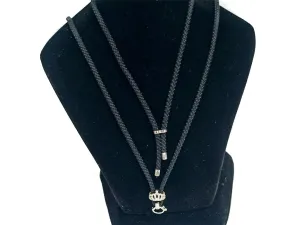 Black Crown Shape Design 01 Jewelry Making Chain with Charms