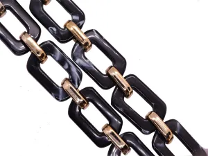 Black Designer Acrylic Chains