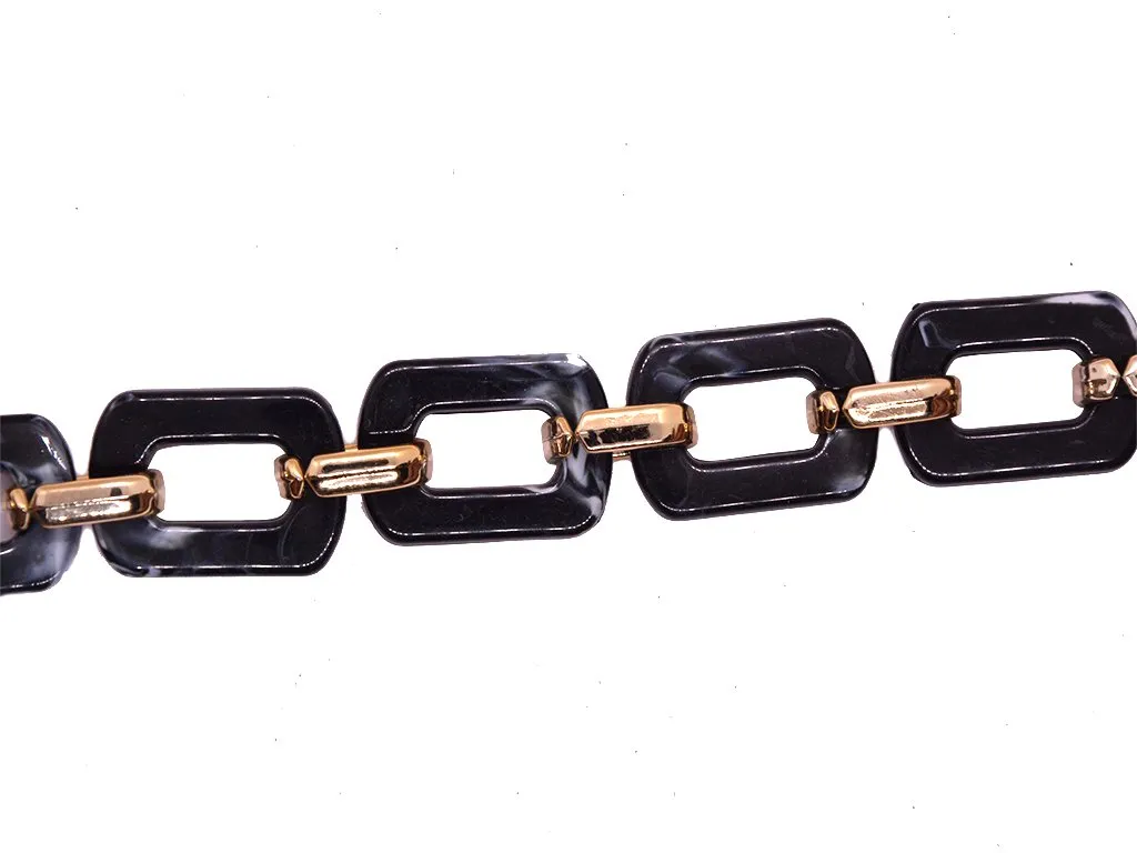 Black Designer Acrylic Chains
