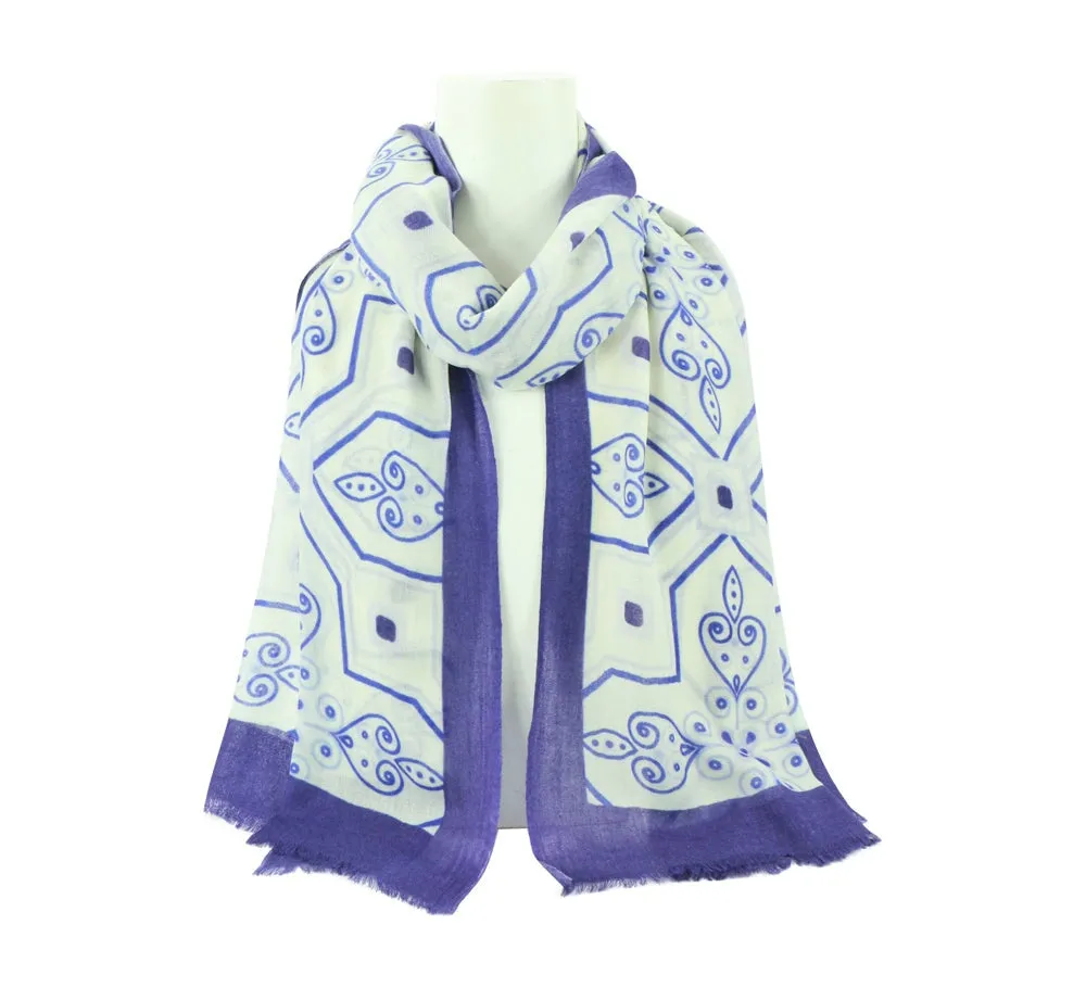 Blue Mosaic Stole