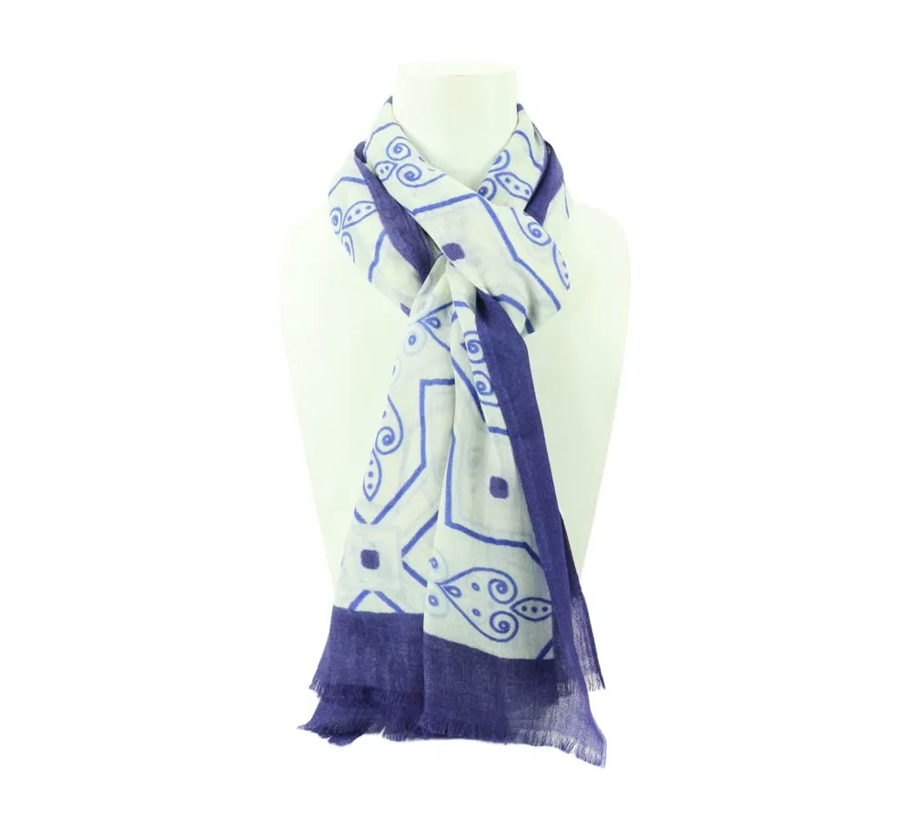 Blue Mosaic Stole