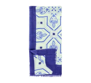 Blue Mosaic Stole