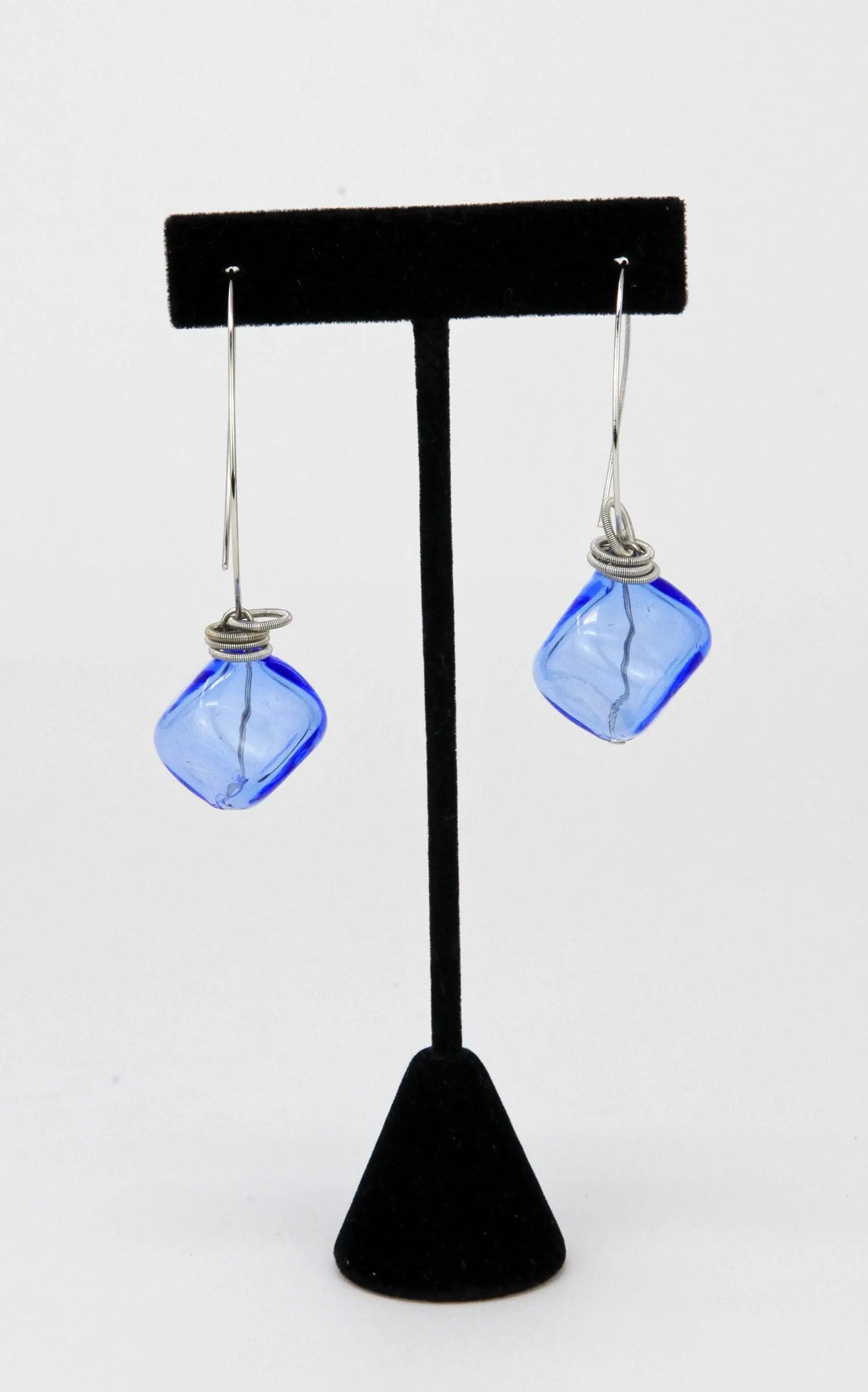 Boop Earrings, Murano Glass Bead and Hoop