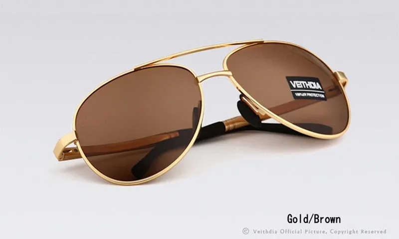 Brand Design Sunglasses Men Polarized UV400 Eyes Protect Sports Coating Sun Glasses Google Pilot