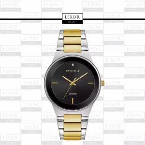 Bulova 45D107 Modern Caravelle 2 Tone Stainless Steel Strap Men Watches