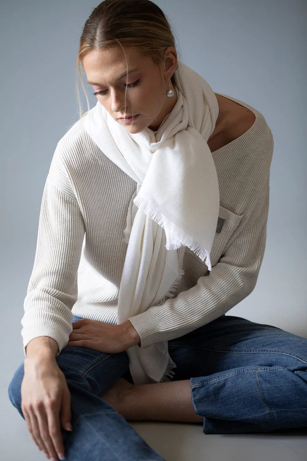 Cashmere Silk Paillette Scarf