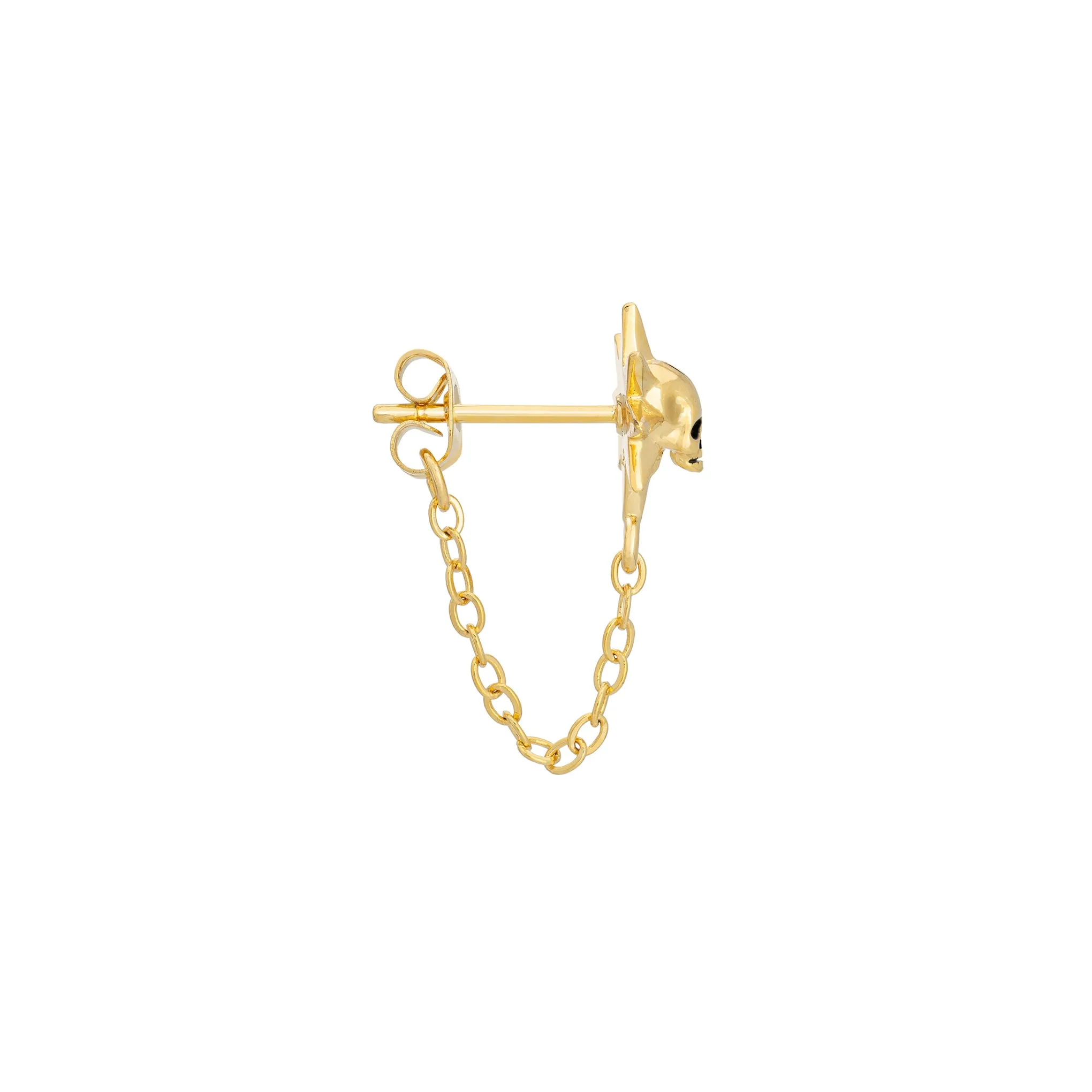 Chained Skull Studs