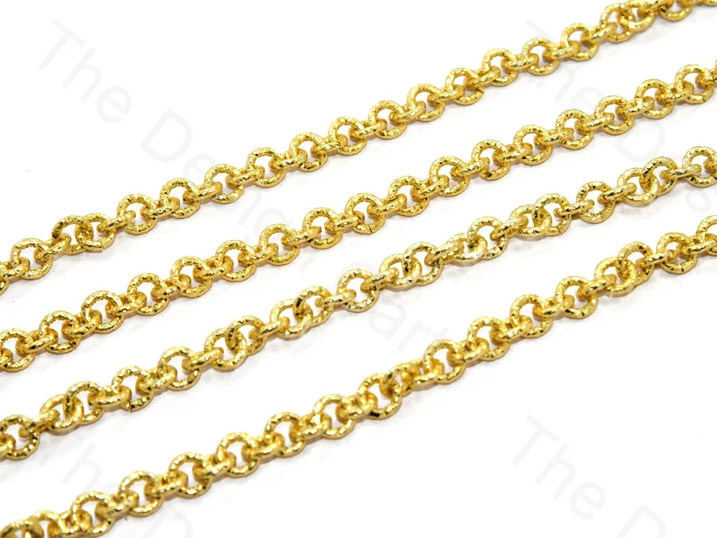 Circle Golden Hooks Metal Chain