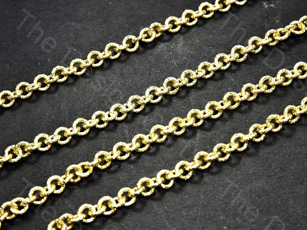 Circle Golden Hooks Metal Chain