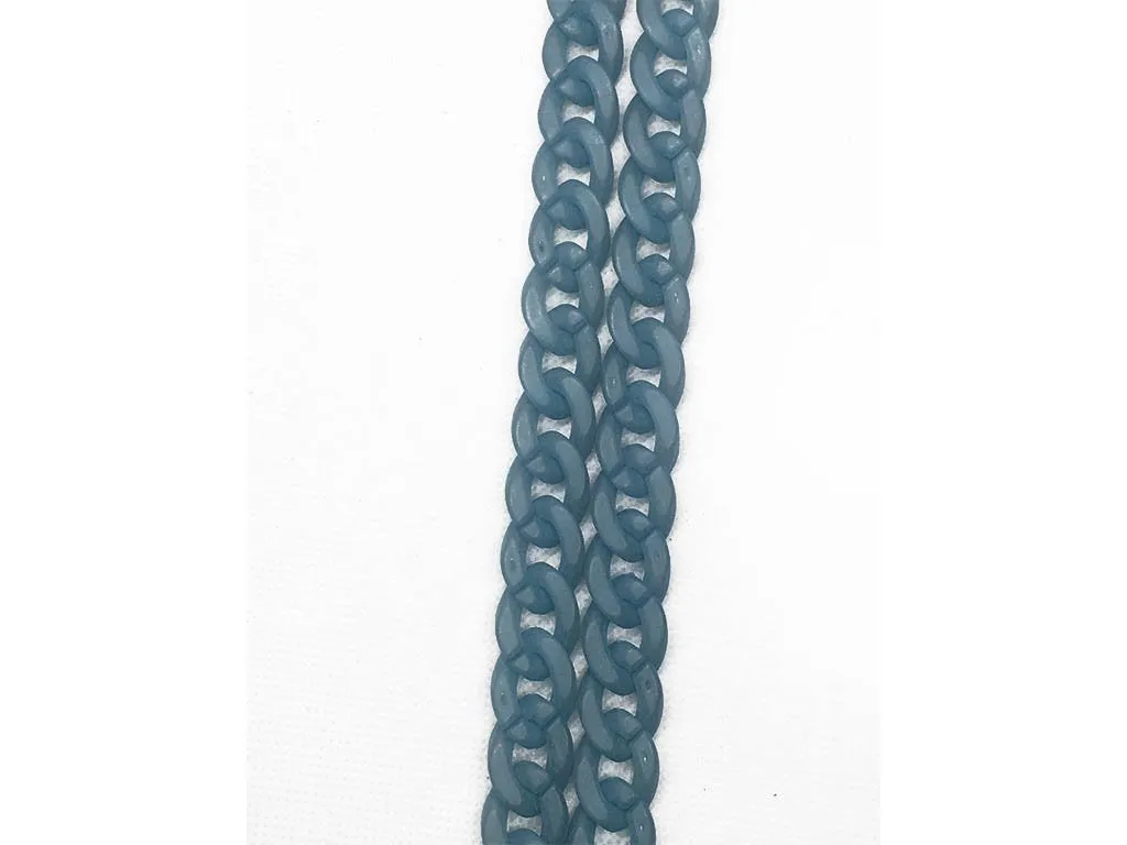 Deep Blue Transparent Plastic Chains