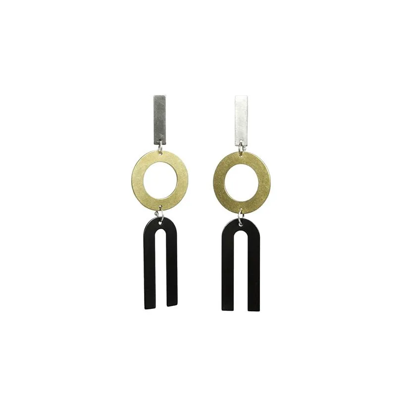 Divided Line Earrings
