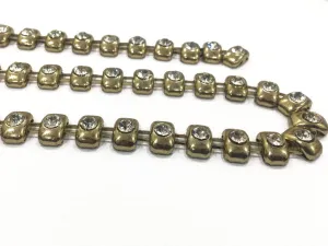 Dull Golden Oval Metal Chains (12 mm)