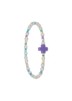 E Newton EGirl Hope Unwritten  Bracelets - Signature  Cross Bracelet -How Do You Lilac Me Now