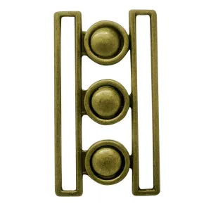 ELAN Cinch Belt Buckle - 76mm (3") - Antique Brass -1 pcs