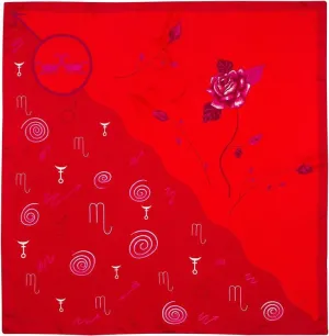 EXCLUSIVE - Custom Silk Scarves of the Zodiac, Scorpio