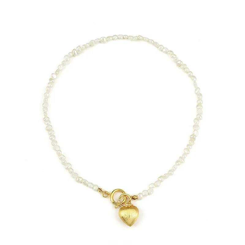 Exquisite Baroque Freshwater Pearl Necklace – Retro Clavicle Chain for Women