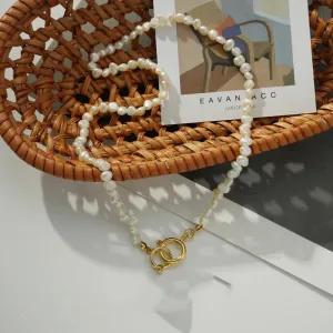 Exquisite Baroque Freshwater Pearl Necklace – Retro Clavicle Chain for Women