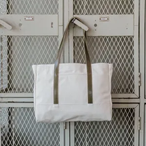 Gaviota Canvas Tote - Natural/Olive