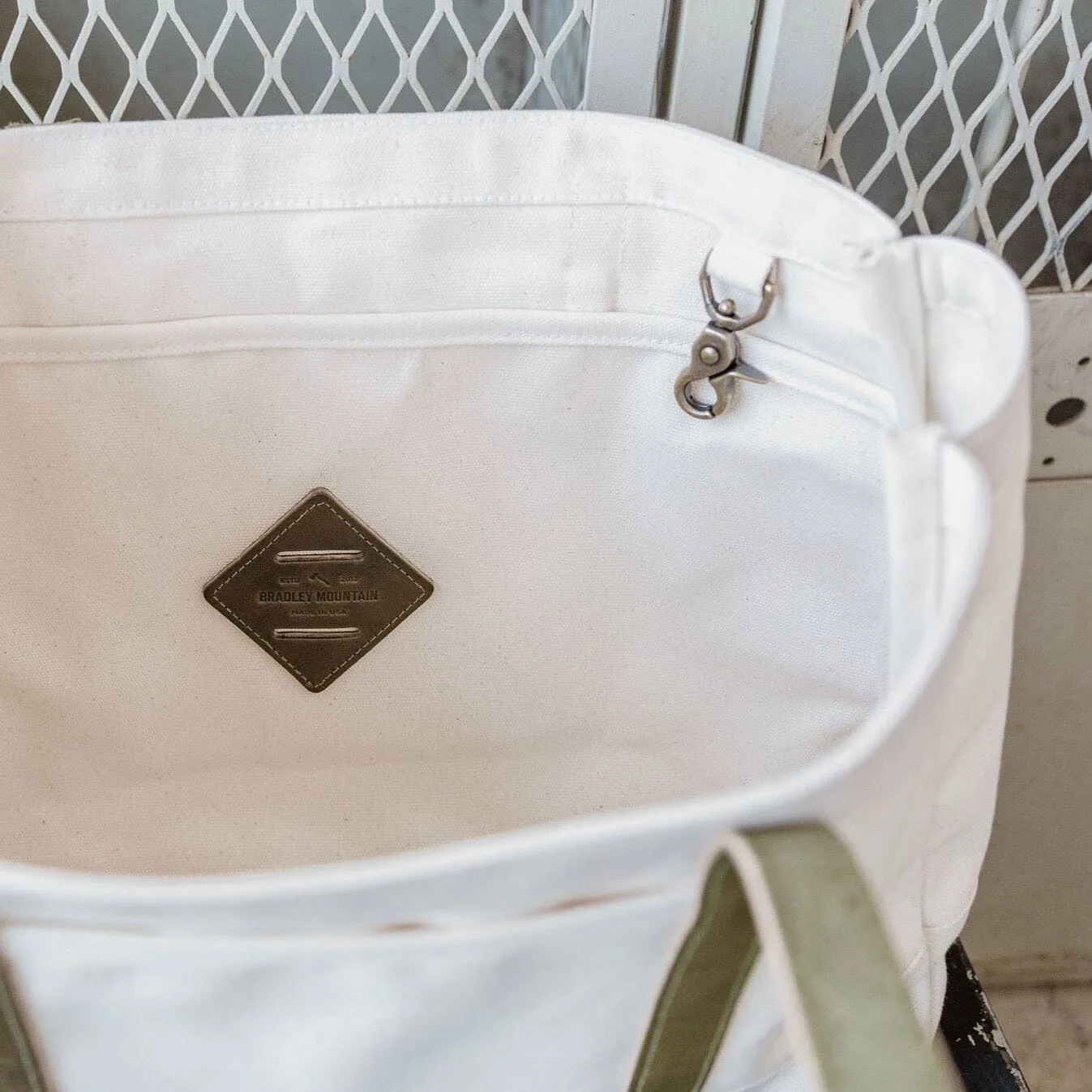 Gaviota Canvas Tote - Natural/Olive