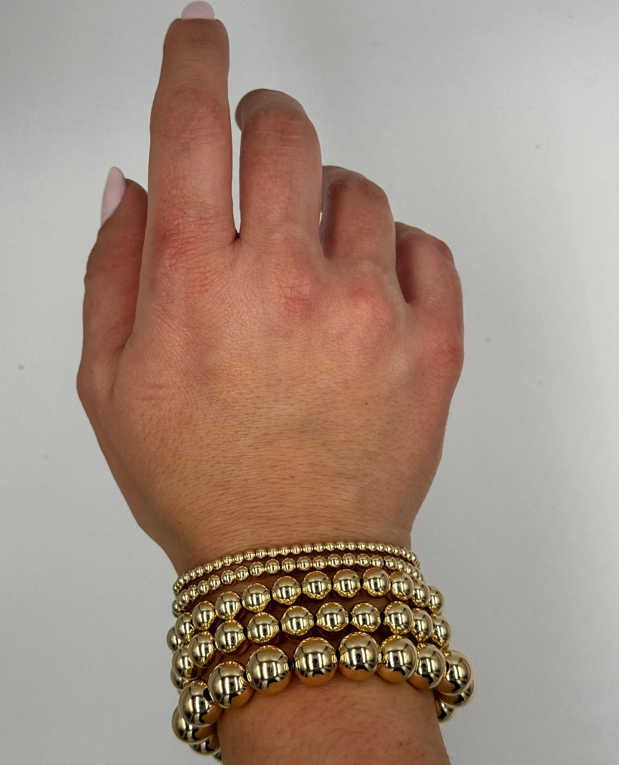 Gold Filled Stackable 4mm Ball Bracelet
