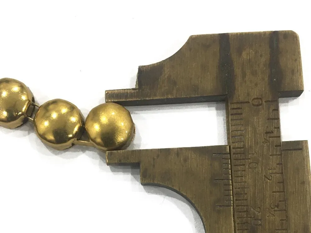 Golden Circular Metal Chains (9 mm)