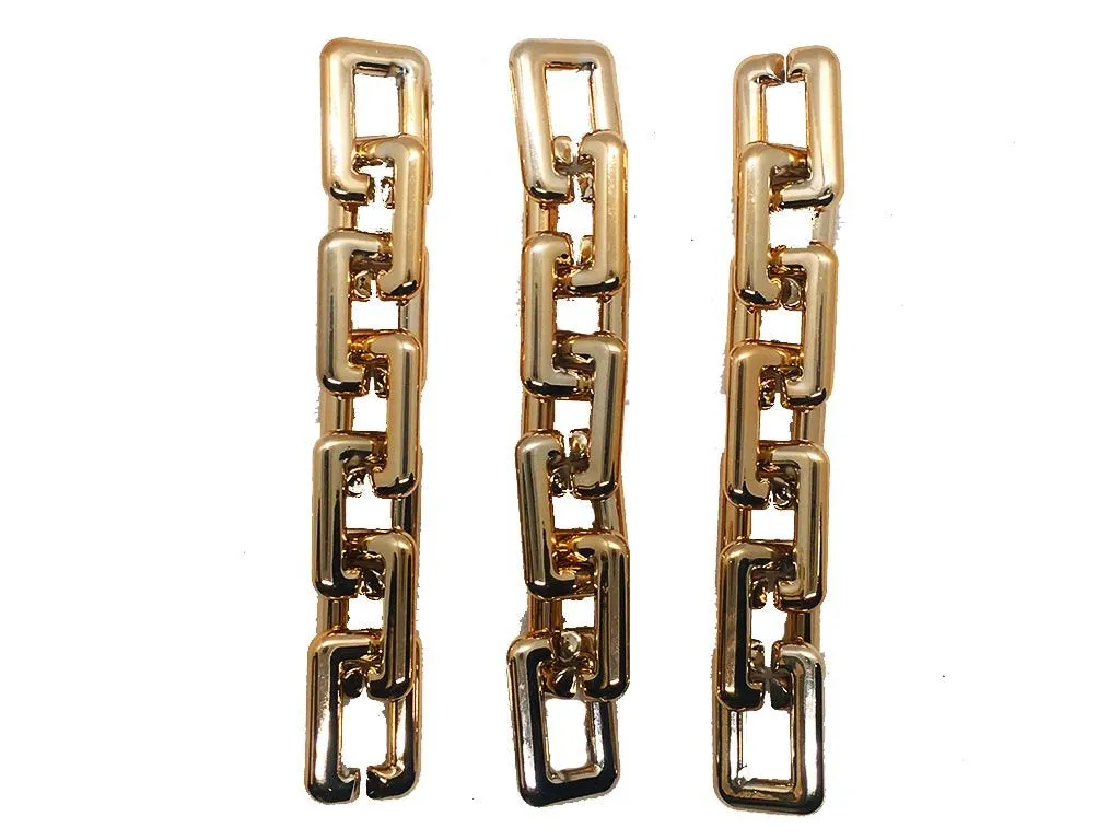 Golden Rectangular Mask Chain