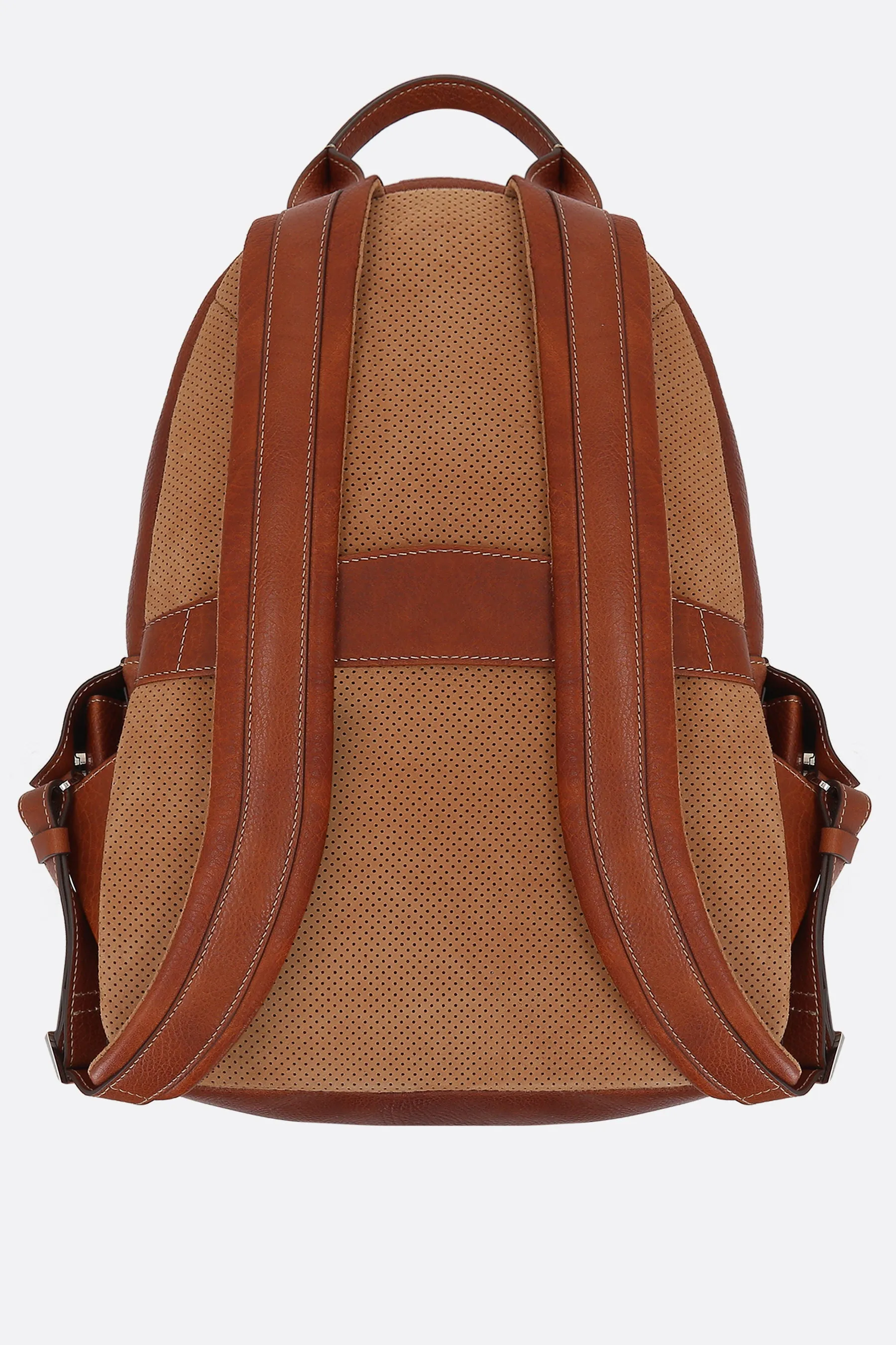 Grainy Leather Travel Backpack