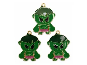 Green Hulk Metal Charms
