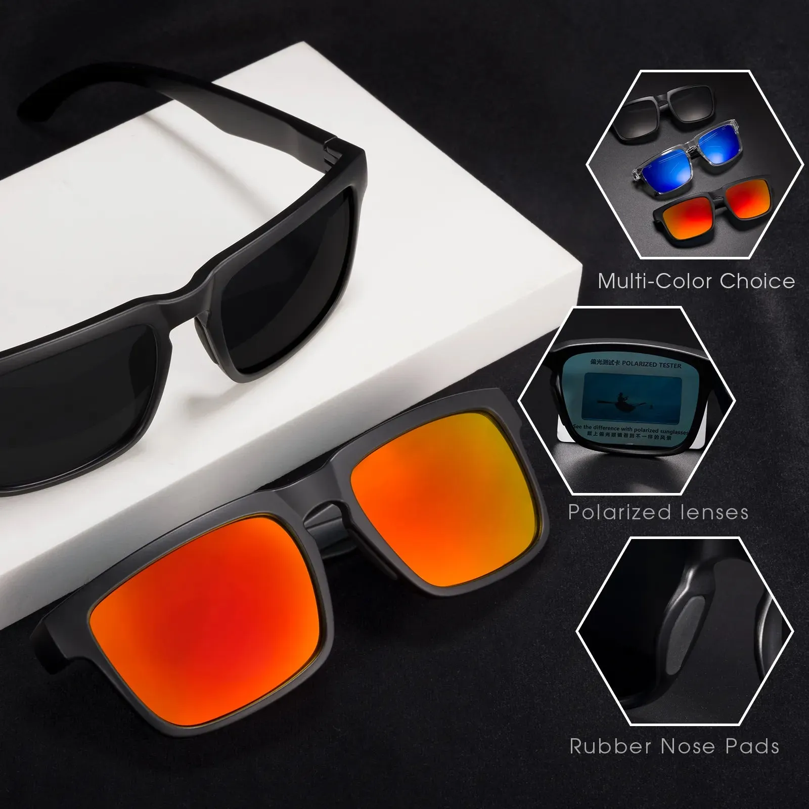 Kapvoe Polarized Cycling Glasses Men MTB Mountain Bike Eyewear Women Bicycle cycling sunglasses Driving Fishing Hiking Goggles