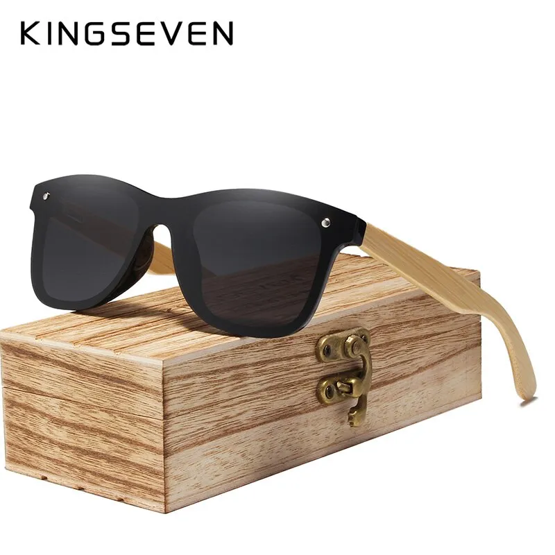 KINGSEVEN Vintage Natural Wood Luxury Eyewear