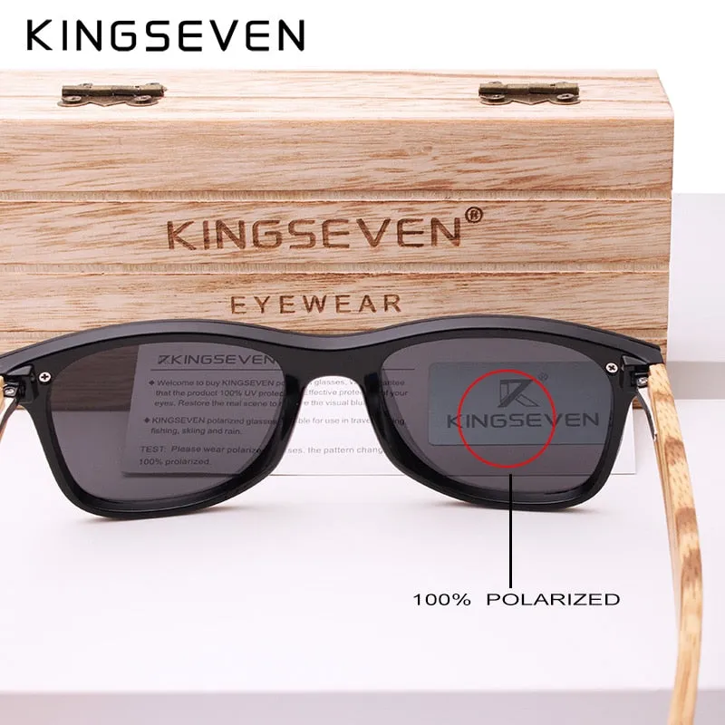 KINGSEVEN Vintage Natural Wood Luxury Eyewear