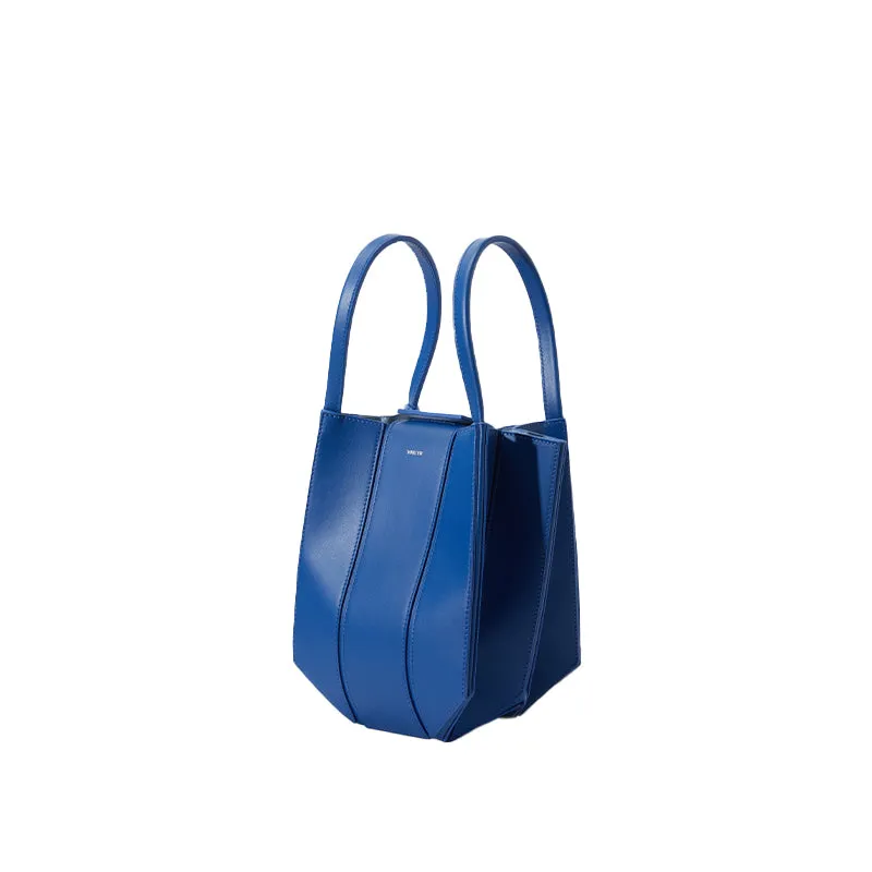 Lantern Designer Foldable Handbag - Prussian Blue