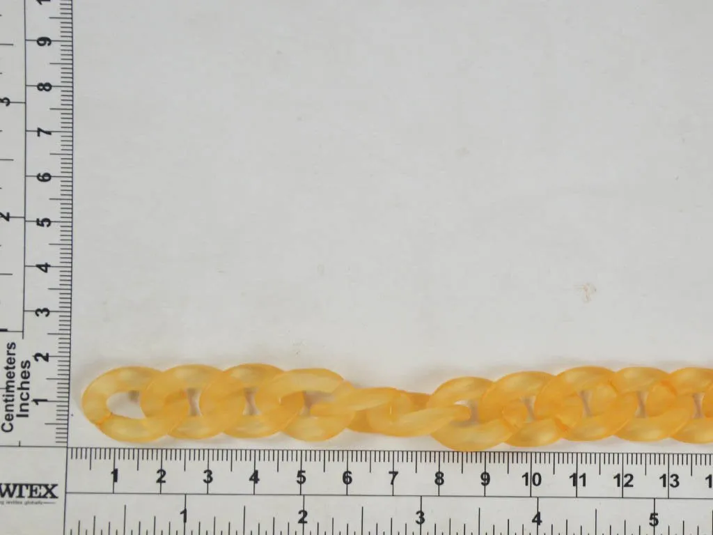 Light Orange Circular Acrylic Chains