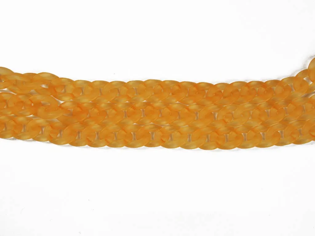 Light Orange Circular Acrylic Chains