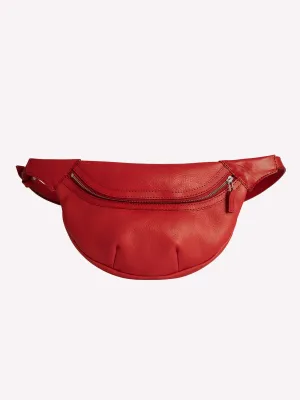 Loe Leather Bum Bag - Red