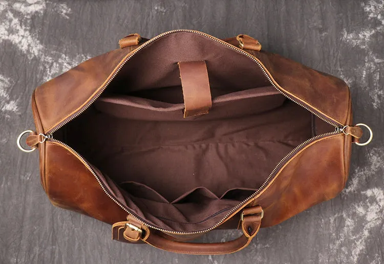 Luxury Business Travel Genuine Leather Duffle Bag