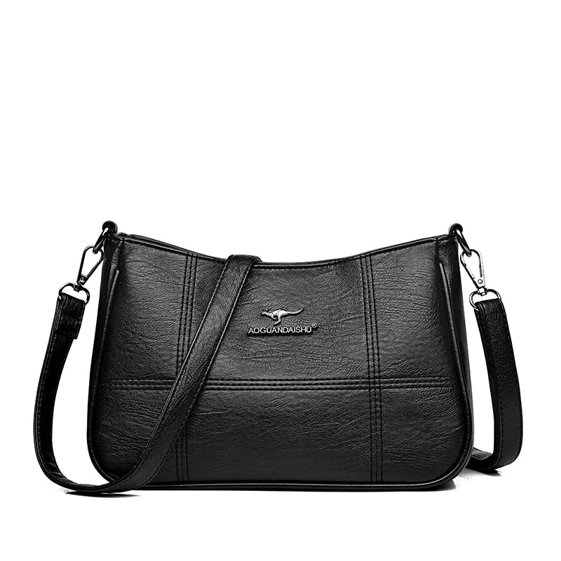 Luxury Genuine Leather Handbag: YaLePuck Women's Designer Shoulder Bag