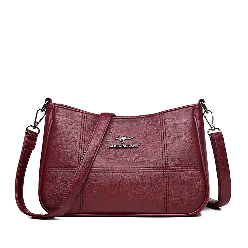 Luxury Genuine Leather Handbag: YaLePuck Women's Designer Shoulder Bag
