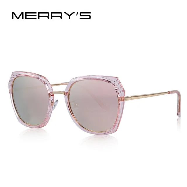 MERRY'S DESIGN Women Brand Designer Sunglasses Fashion Polarized Sun Glasses Metal Temple 100% UV Protection