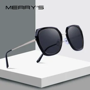 MERRY'S DESIGN Women Brand Designer Sunglasses Fashion Polarized Sun Glasses Metal Temple 100% UV Protection